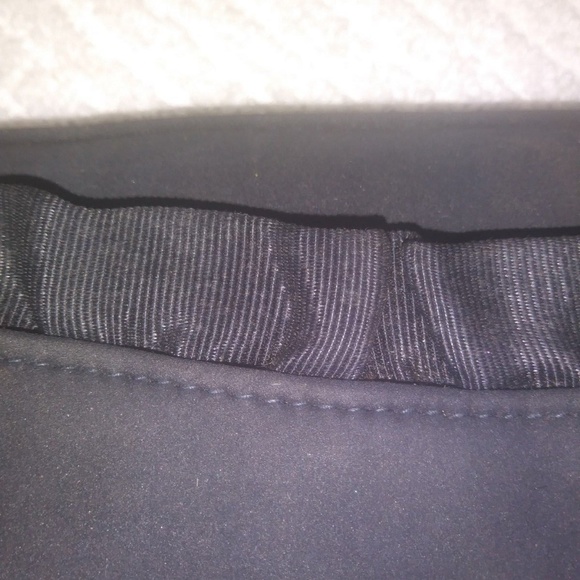 Black Silk Ruffle Dress Clutch/Crossbody Bag - Picture 2 of 8